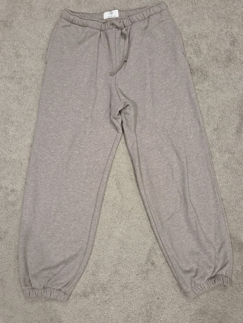 American Eagle Outfitters Luxe Taupe Jogger Sweatpants